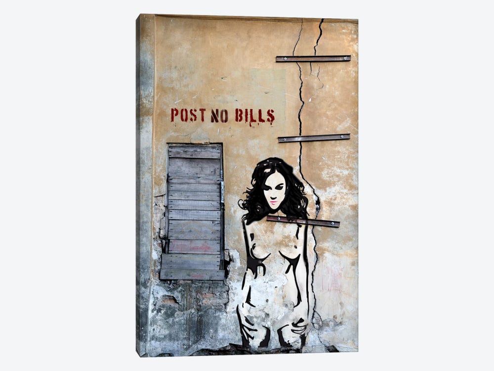 Post No Bills by Luz Graphics 1-piece Canvas Artwork