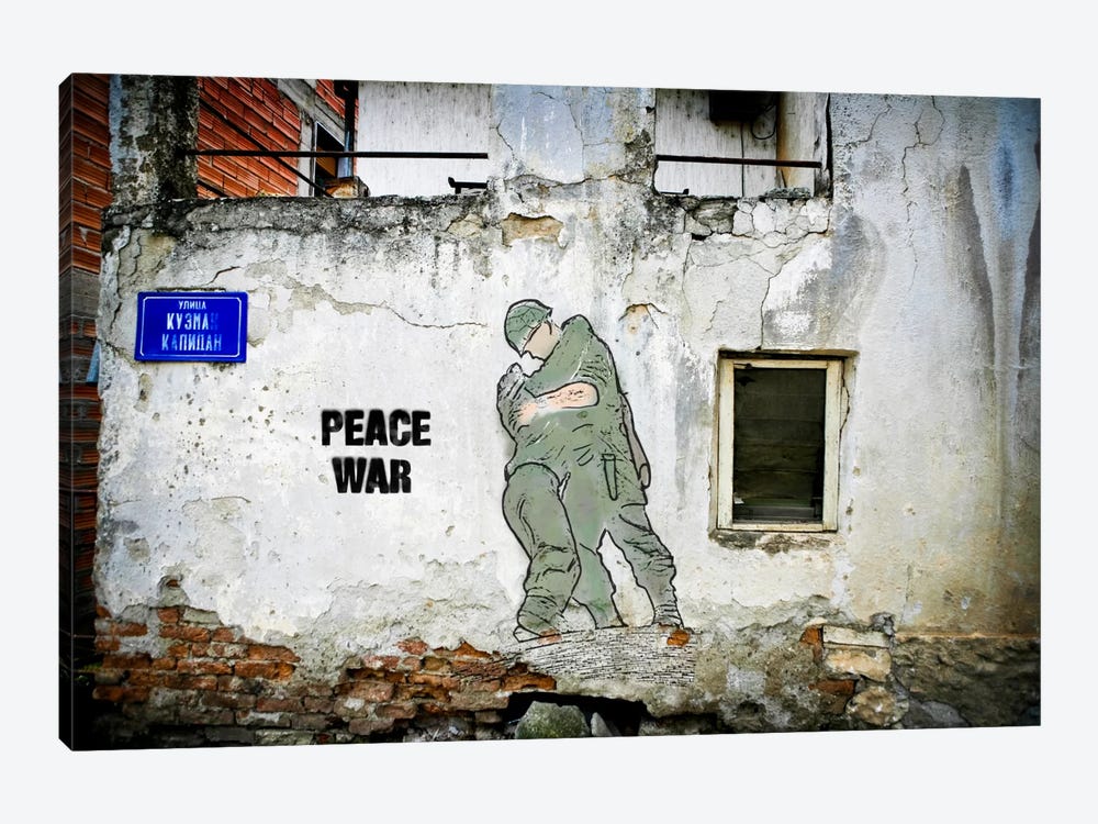 Peace War by Luz Graphics 1-piece Canvas Print