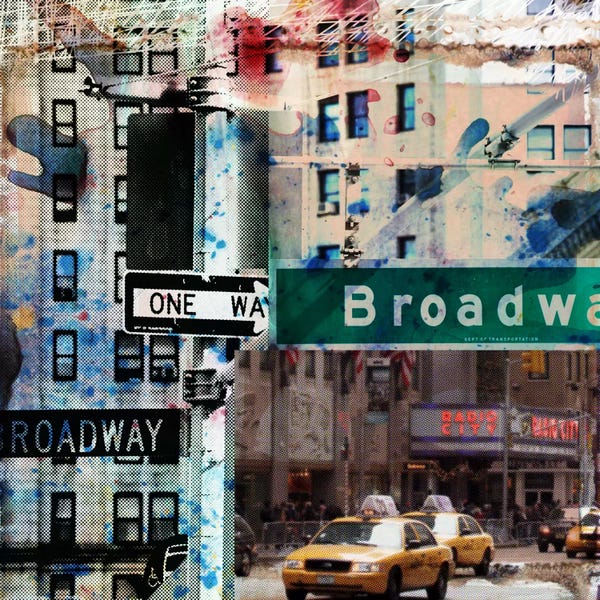 Broadway & Musicals: One Way Broadway by Luz Graphics