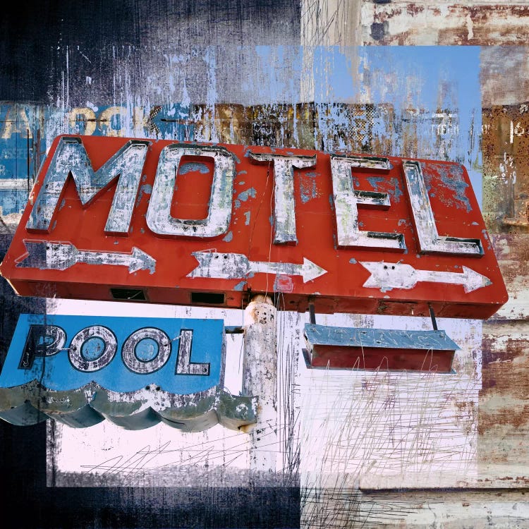 Motel Pool by Luz Graphics wall art