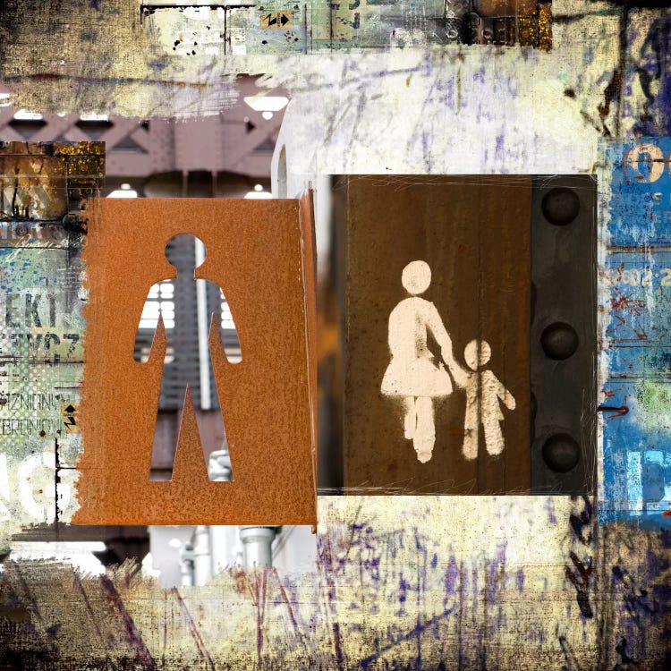 ManWoman, Child by Luz Graphics wall art