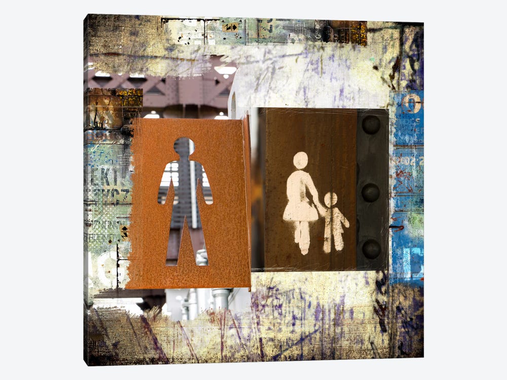 ManWoman, Child by Luz Graphics 1-piece Canvas Wall Art