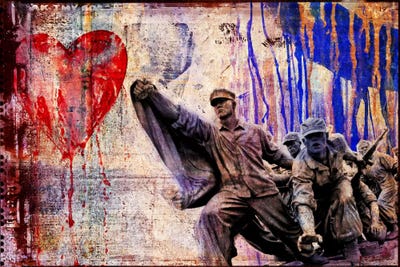 In the Name of Love by Luz Graphics framed canvas print