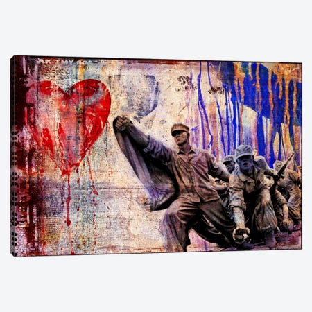 In the Name of Love Canvas Print #LUZ49} by Luz Graphics Art Print