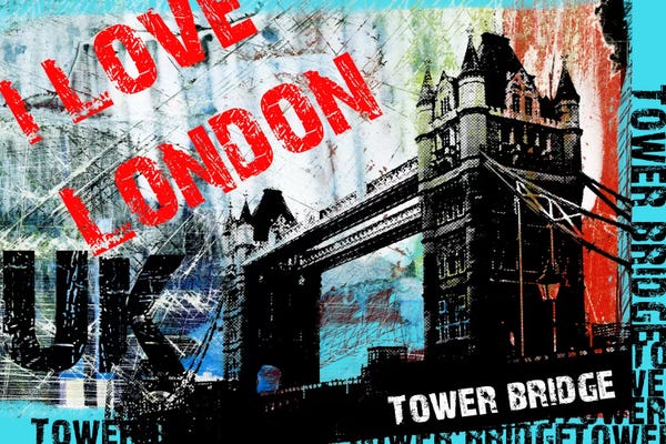 Tower Bridge: I Love London by Luz Graphics