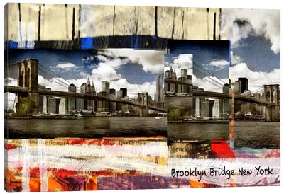 Brooklyn B New York Canvas Art Print - Brooklyn Art