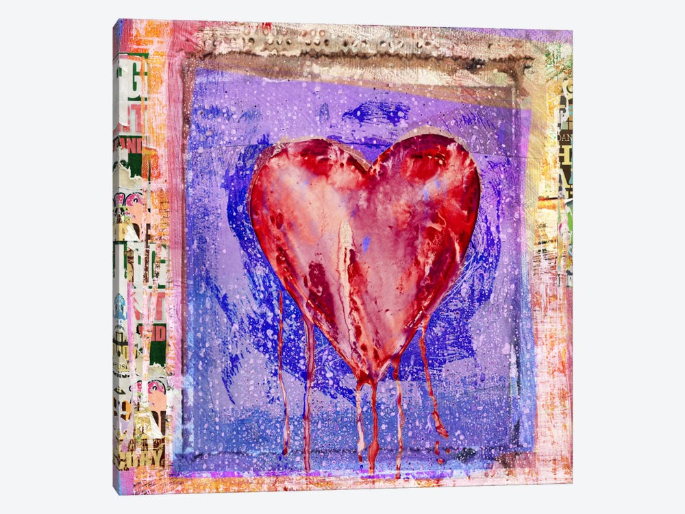 Bleeding Heart by Luz Graphics 1-piece Canvas Artwork