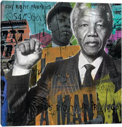 One Vote Canvas Art Print - Nelson Mandela