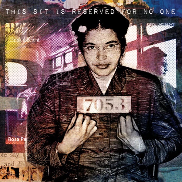 Kids Educational Art: Rosa Park's Seat by Luz Graphics