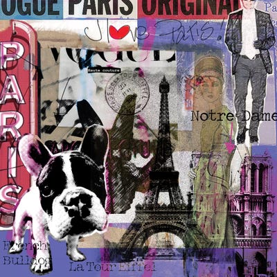 I Love Paris! by Luz Graphics multi panel art
