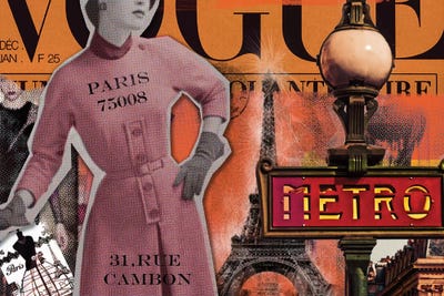 Paris Metro by Luz Graphics art print