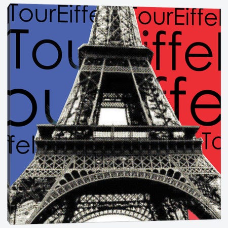 Tour Eiffel Canvas Print #LUZ79} by Luz Graphics Canvas Art
