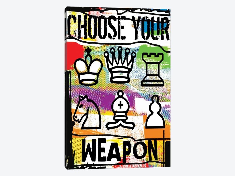 Choose Your Weapon by Luz Graphics 1-piece Art Print