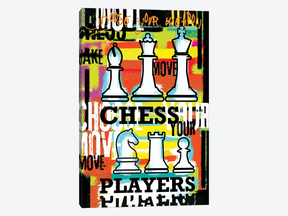 Chess Player Choose Your Move by Luz Graphics 1-piece Canvas Wall Art