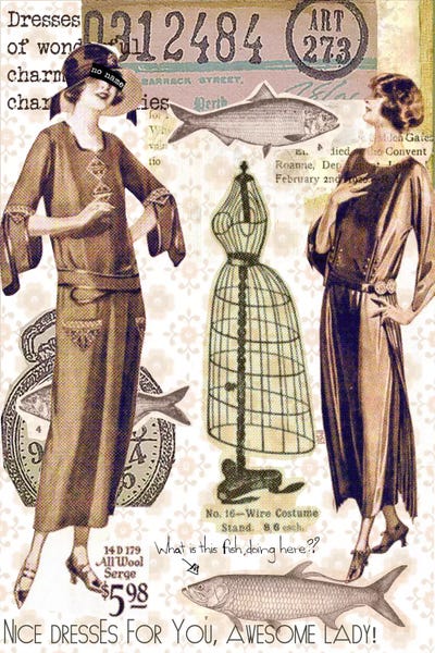 Advertisements: Vintage Fashion #2 by Luz Graphics