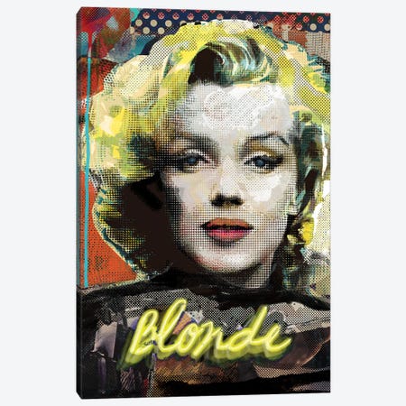 Blonde Canvas Print #LUZ91} by Luz Graphics Canvas Wall Art