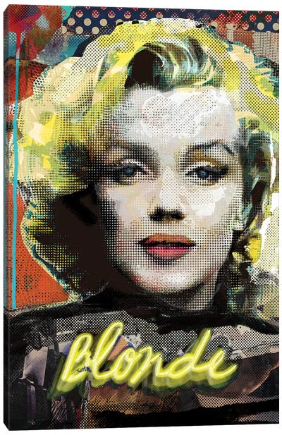 Blonde Canvas Art Print - Luz Graphics