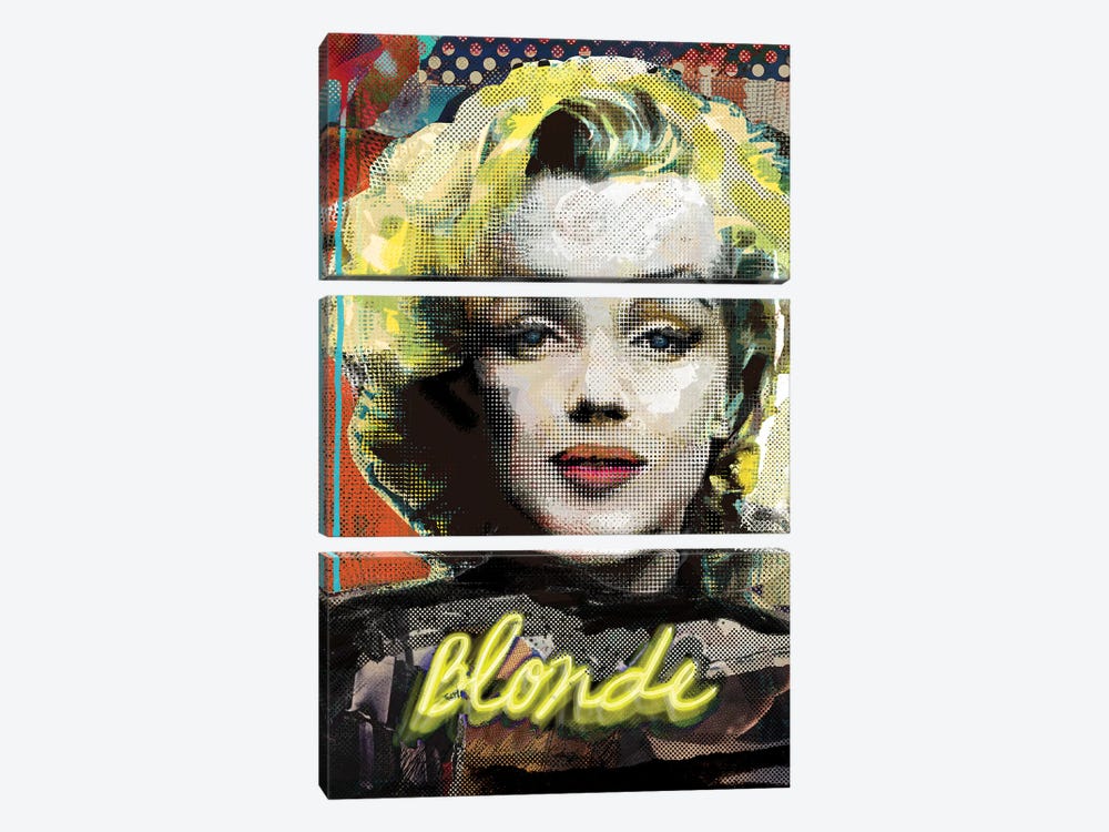 Blonde by Luz Graphics 3-piece Canvas Print