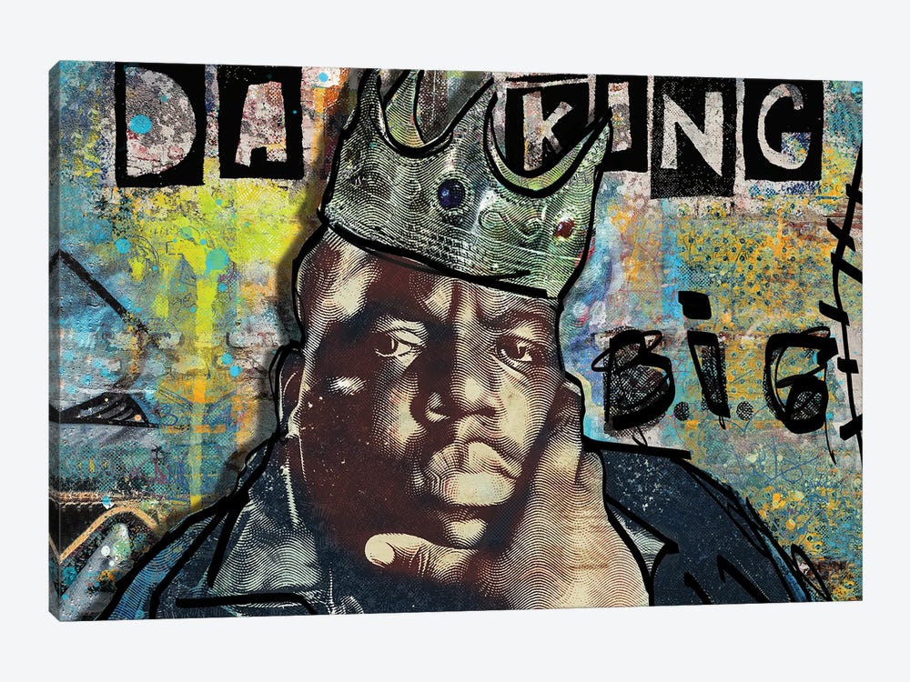 B.I.G Da King by Luz Graphics 1-piece Canvas Art