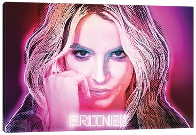 Britney's Glow Canvas Art Print - Luz Graphics