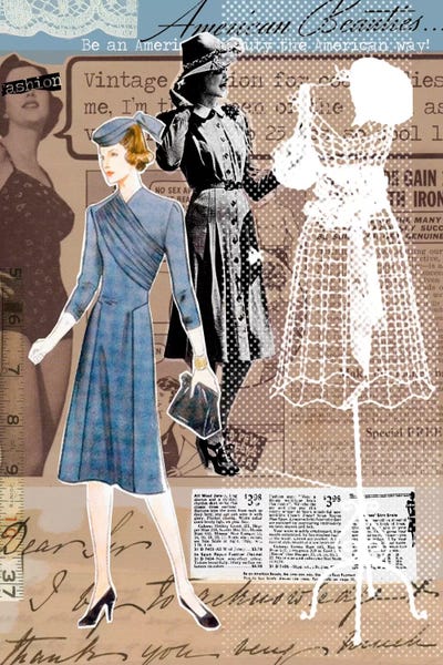 Advertisements: Vintage Fashion #1 by Luz Graphics