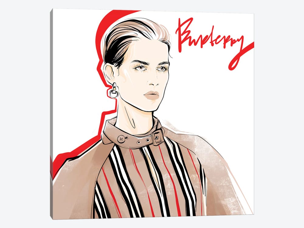 Fashion Week Burberry by Alena Lavdovskaya 1-piece Canvas Print