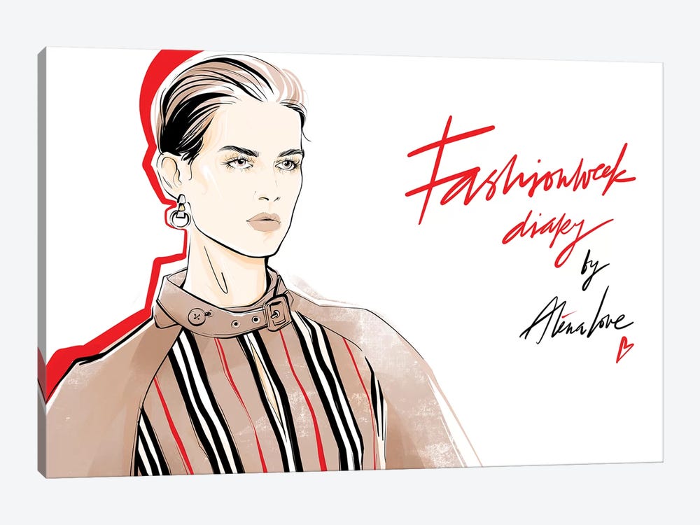 Fashion Week Diary by Alena Lavdovskaya 1-piece Art Print