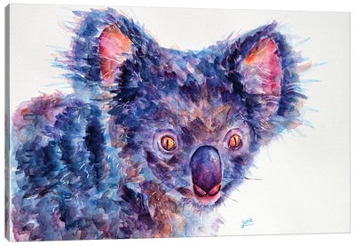 Hugs And Kisses Canvas Art Print - Koala Art
