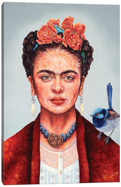 Frida Mania Canvas Art Print - Luna Vermeulen