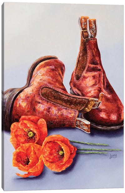 We Remember Canvas Art Print - Boots
