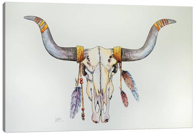 Cherokee Dreaming Canvas Art Print - Luna Vermeulen