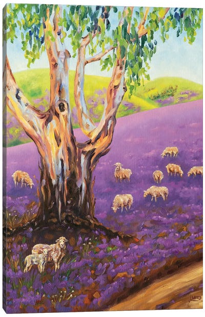 Purple Rain Canvas Art Print - Luna Vermeulen