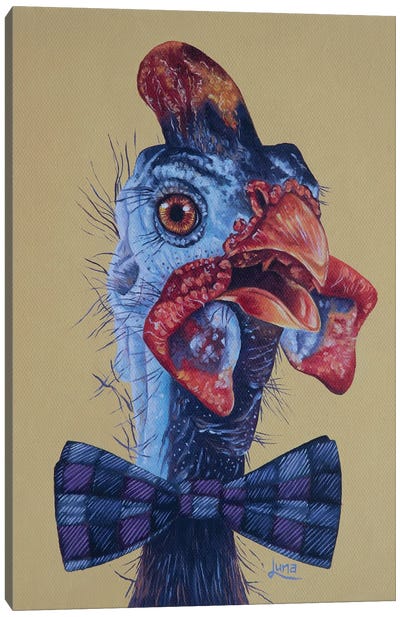 The Nutty Professor Canvas Art Print - Ostrich Art