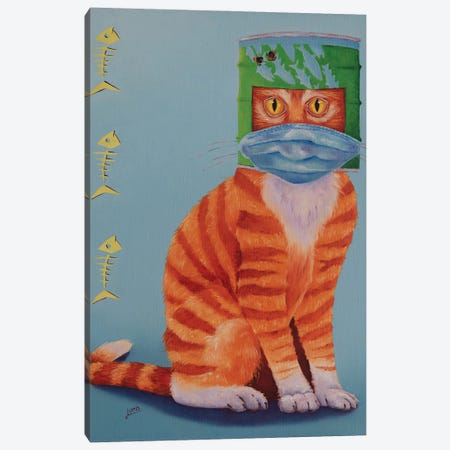 Ned Kitty 2020 Canvas Print #LVE176} by Luna Vermeulen Canvas Print