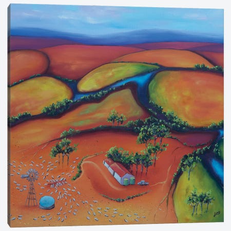 Flinders, After The Rain Canvas Print #LVE178} by Luna Vermeulen Canvas Wall Art