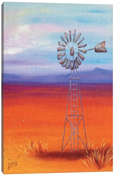 Looking Towards The Sun Canvas Art Print - Watermill & Windmill Art
