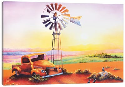 Goodmorning Flinders Canvas Art Print - Watermill & Windmill Art