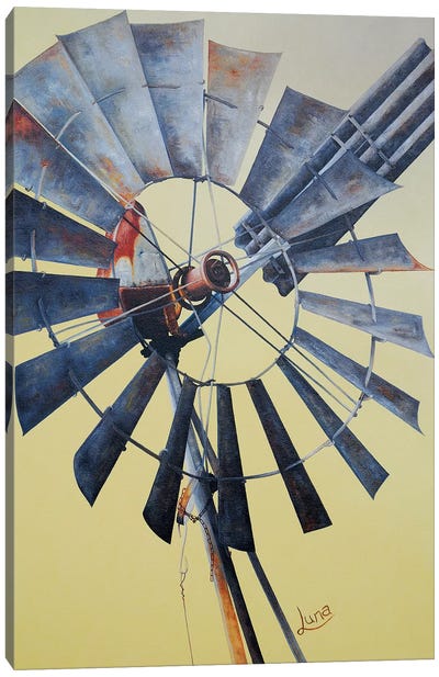 Metalhead Canvas Art Print - Watermill & Windmill Art