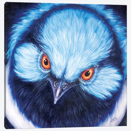 Blue Steel Canvas Print #LVE7} by Luna Vermeulen Art Print