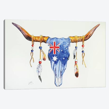 Priscilla Bull Of The Desert Canvas Print #LVE87} by Luna Vermeulen Art Print
