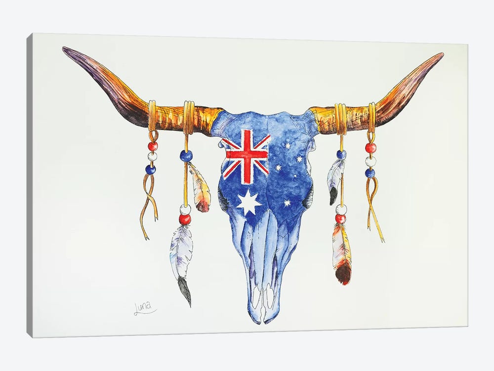 Priscilla Bull Of The Desert by Luna Vermeulen 1-piece Canvas Print
