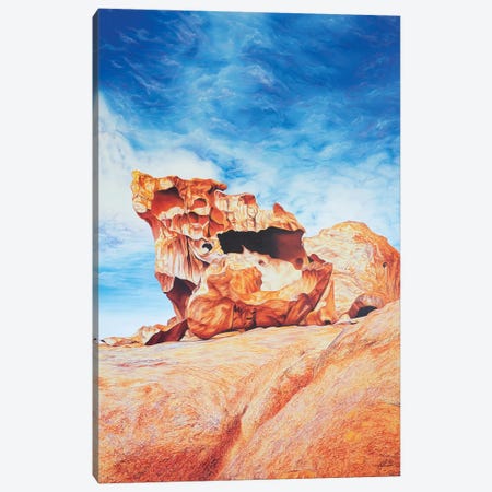 Remarkable Rocks Canvas Print #LVE92} by Luna Vermeulen Canvas Print
