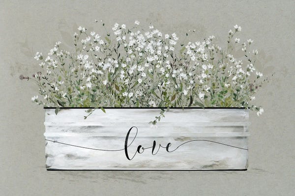 Modern Farmhouse Living Room: Bouquet Of Grace Bucket Love by Livi Finn