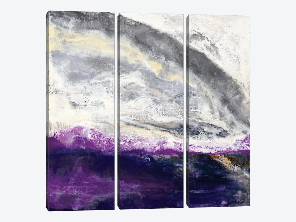 Purple Hill by Laura Van Horne 3-piece Canvas Artwork