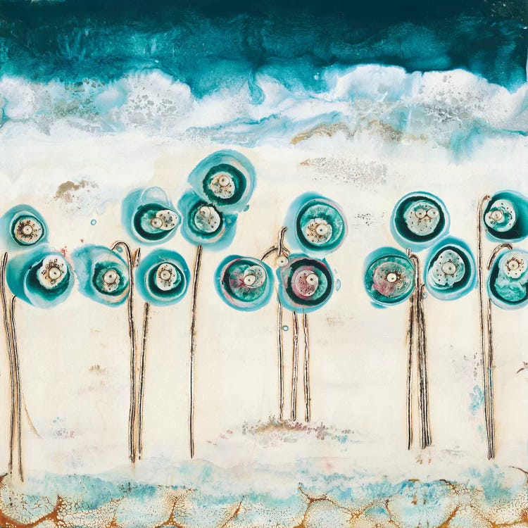 Blue Poppies by Laura Van Horne wall art
