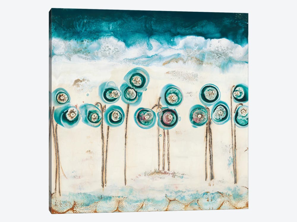 Blue Poppies by Laura Van Horne 1-piece Canvas Print