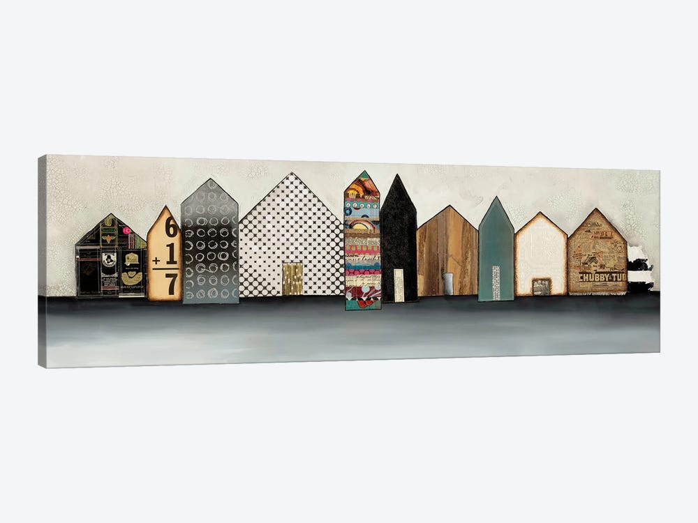 Mixed Village by Laura Van Horne 1-piece Canvas Print