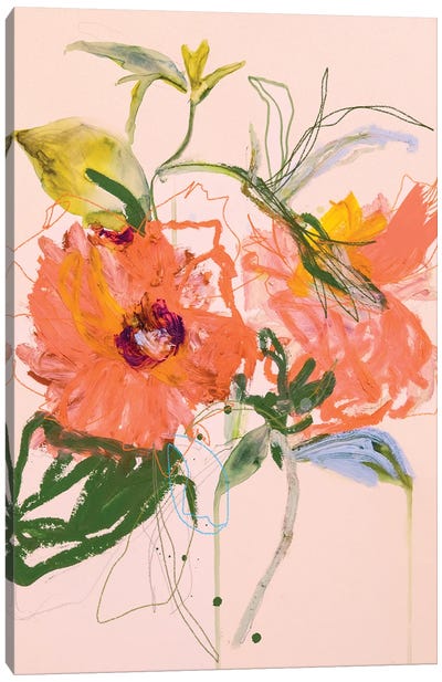 Rosa Chinesis Lutea Canvas Art Print - Leigh Viner