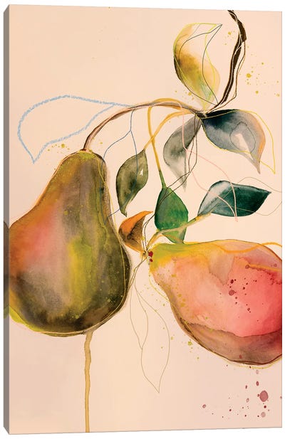 Pear I Canvas Art Print - Leigh Viner