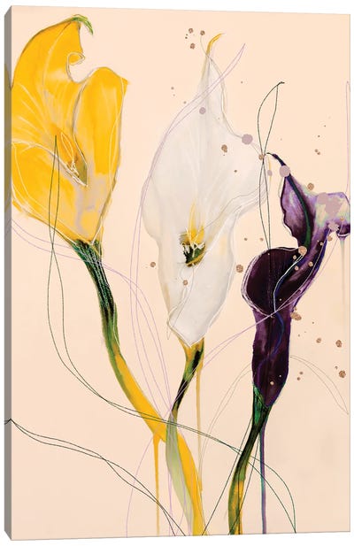 Calla Lily - Blackberry Lemon Canvas Art Print
